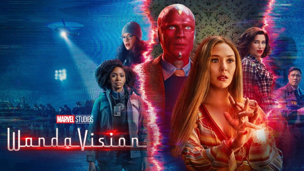 Image of the main cast of the Disney+  series 'WandaVision'