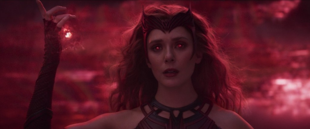 Wanda transforms into the Scarlet Witch on 'WandaVision'
